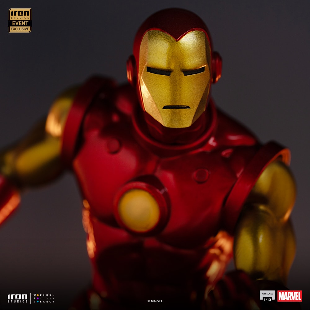 Marvel Iron Man (Metallic Comics) 1:10 Scale Statue  Exclusive Edition (Prototype Shown) View 5