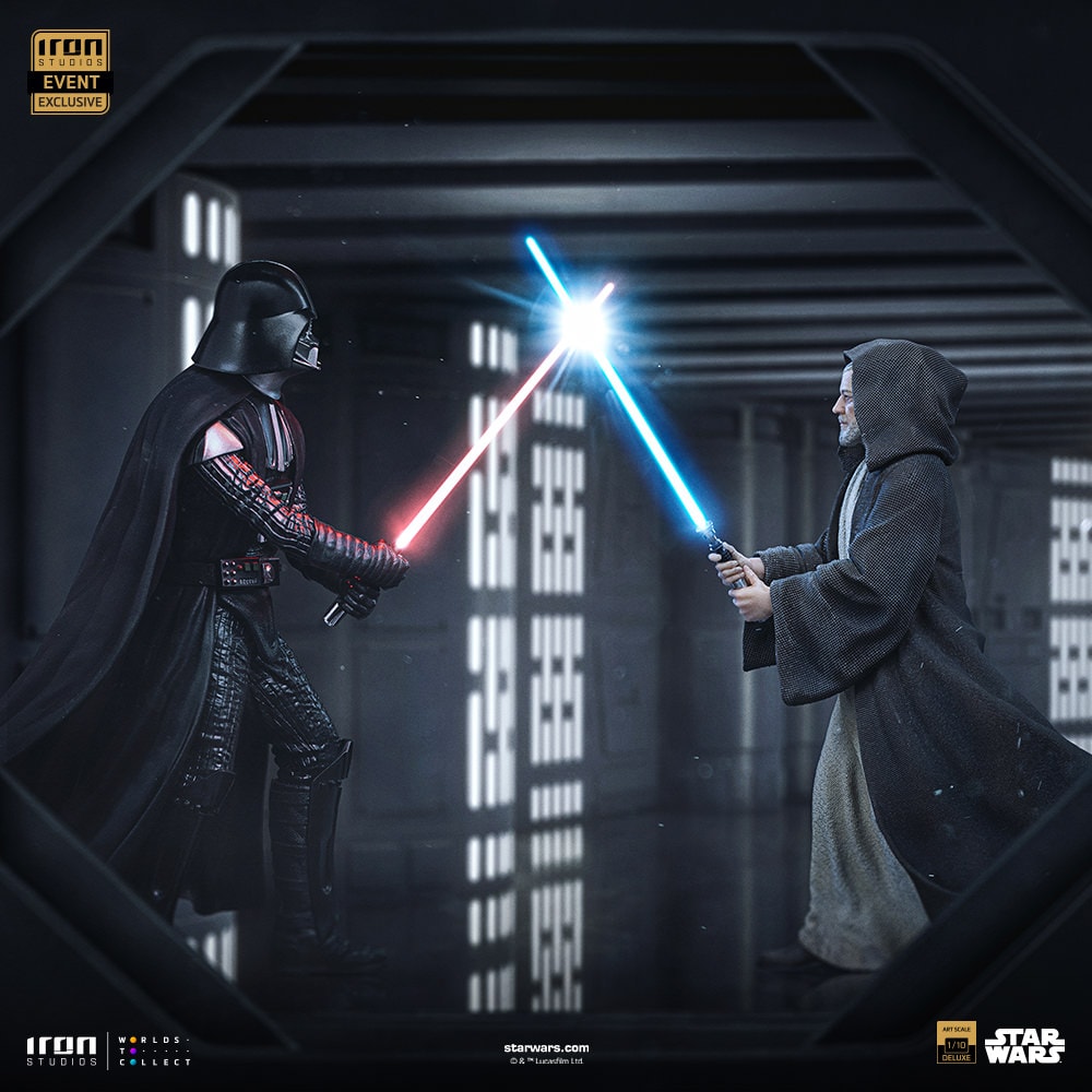Star Wars Darth Vader vs Obi-Wan Kenobi Deluxe 1:10 Scale Statue  Exclusive Edition (Prototype Shown) View 1