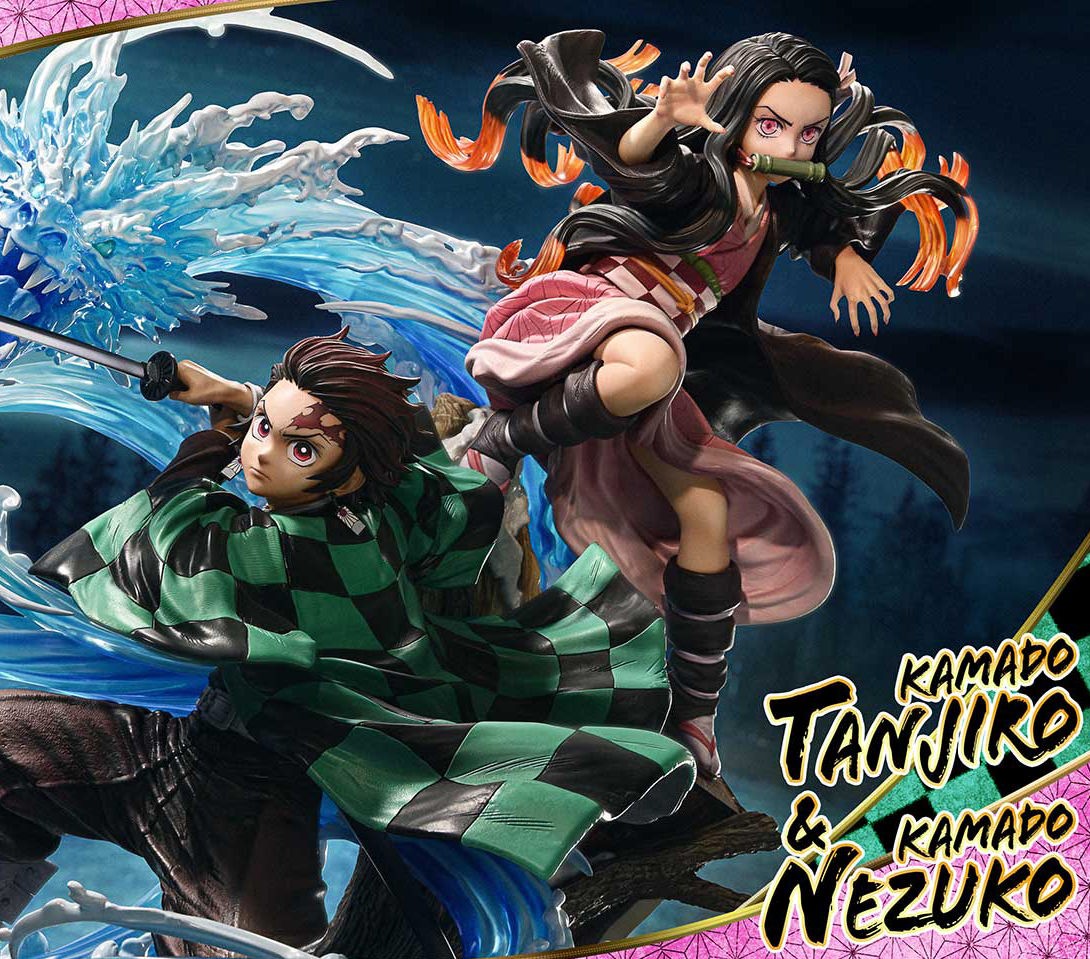 Demon Slayer Kamado Tanjiro & Kamado Nezuko Statues  (Prototype Shown) View 1