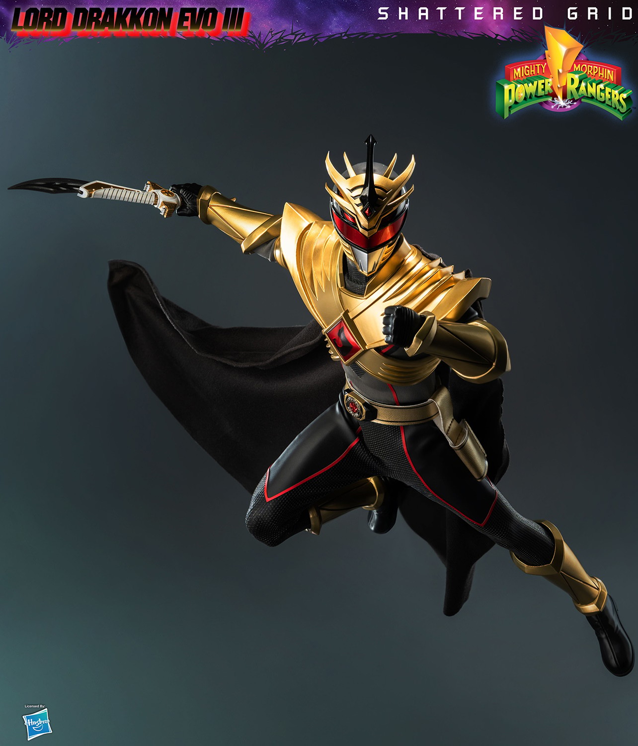 Mighty Morphin Power Rangers Lord Drakkon Evo III Sixth Scale Figure  (Prototype Shown) View 4
