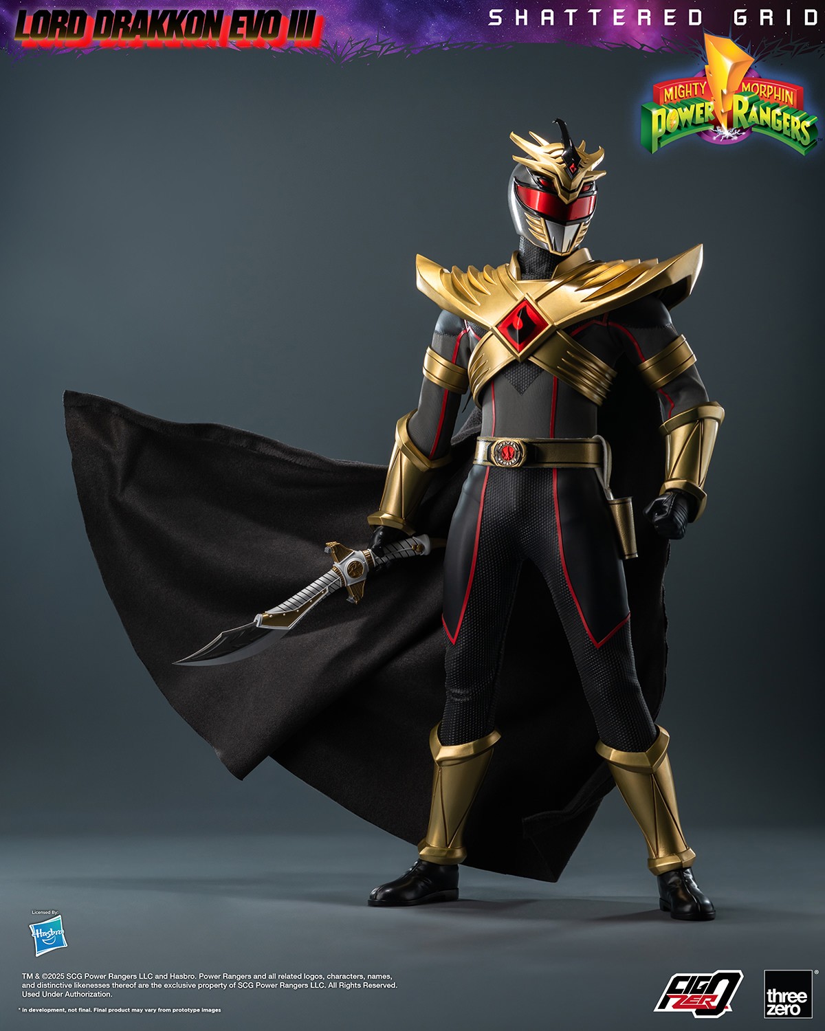 Mighty Morphin Power Rangers Lord Drakkon Evo III Sixth Scale Figure  (Prototype Shown) View 7