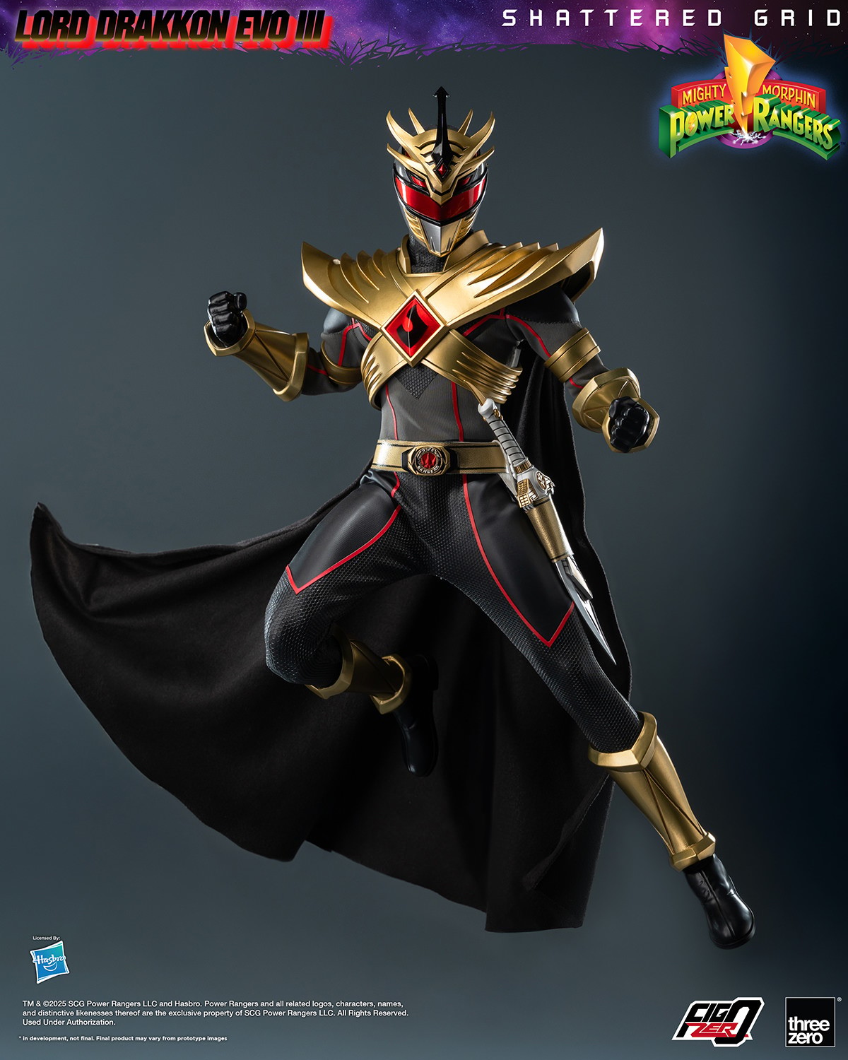 Mighty Morphin Power Rangers Lord Drakkon Evo III Sixth Scale Figure  (Prototype Shown) View 8