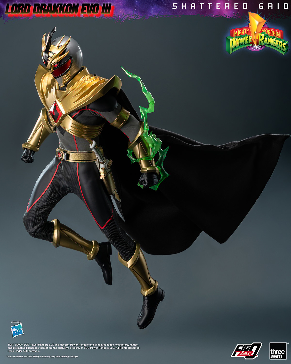 Mighty Morphin Power Rangers Lord Drakkon Evo III Sixth Scale Figure  (Prototype Shown) View 12