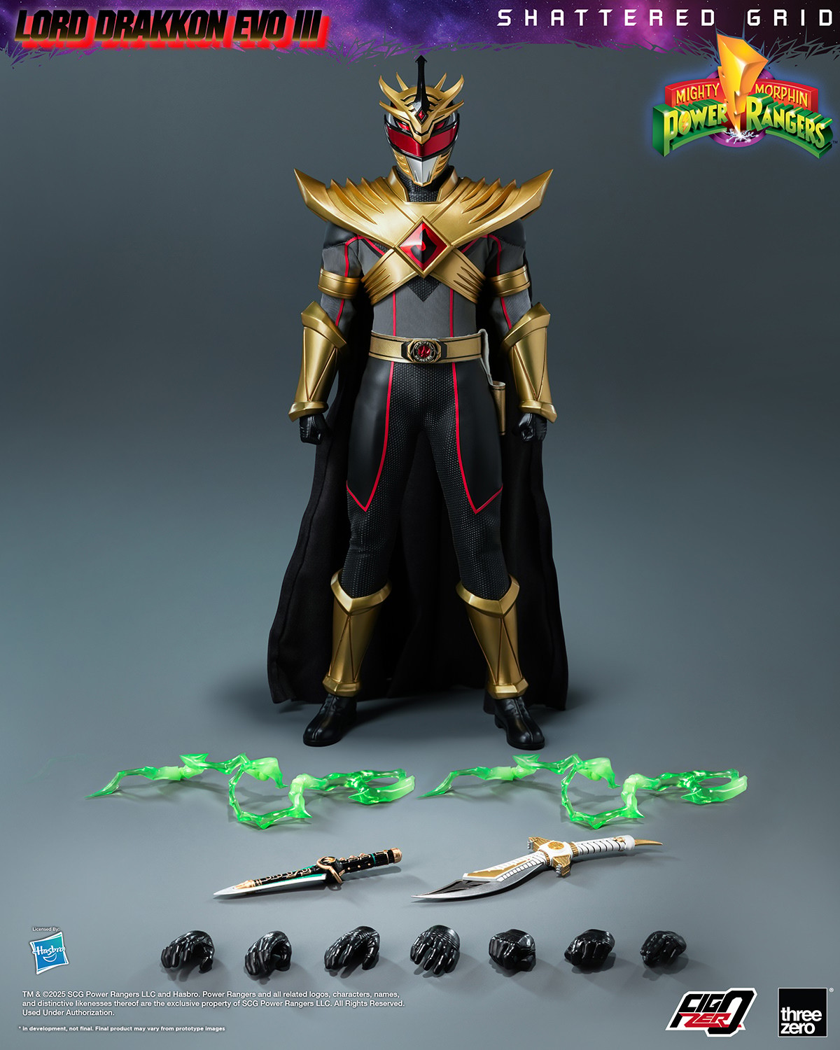 Mighty Morphin Power Rangers Lord Drakkon Evo III Sixth Scale Figure  (Prototype Shown) View 14
