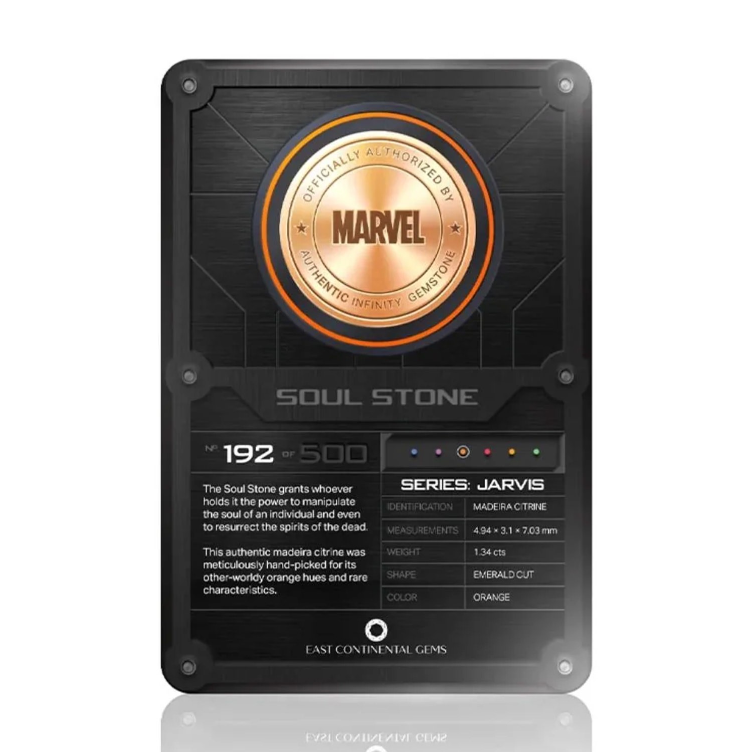 Marvel Soul Stone Scaled Replica  (Prototype Shown) View 4