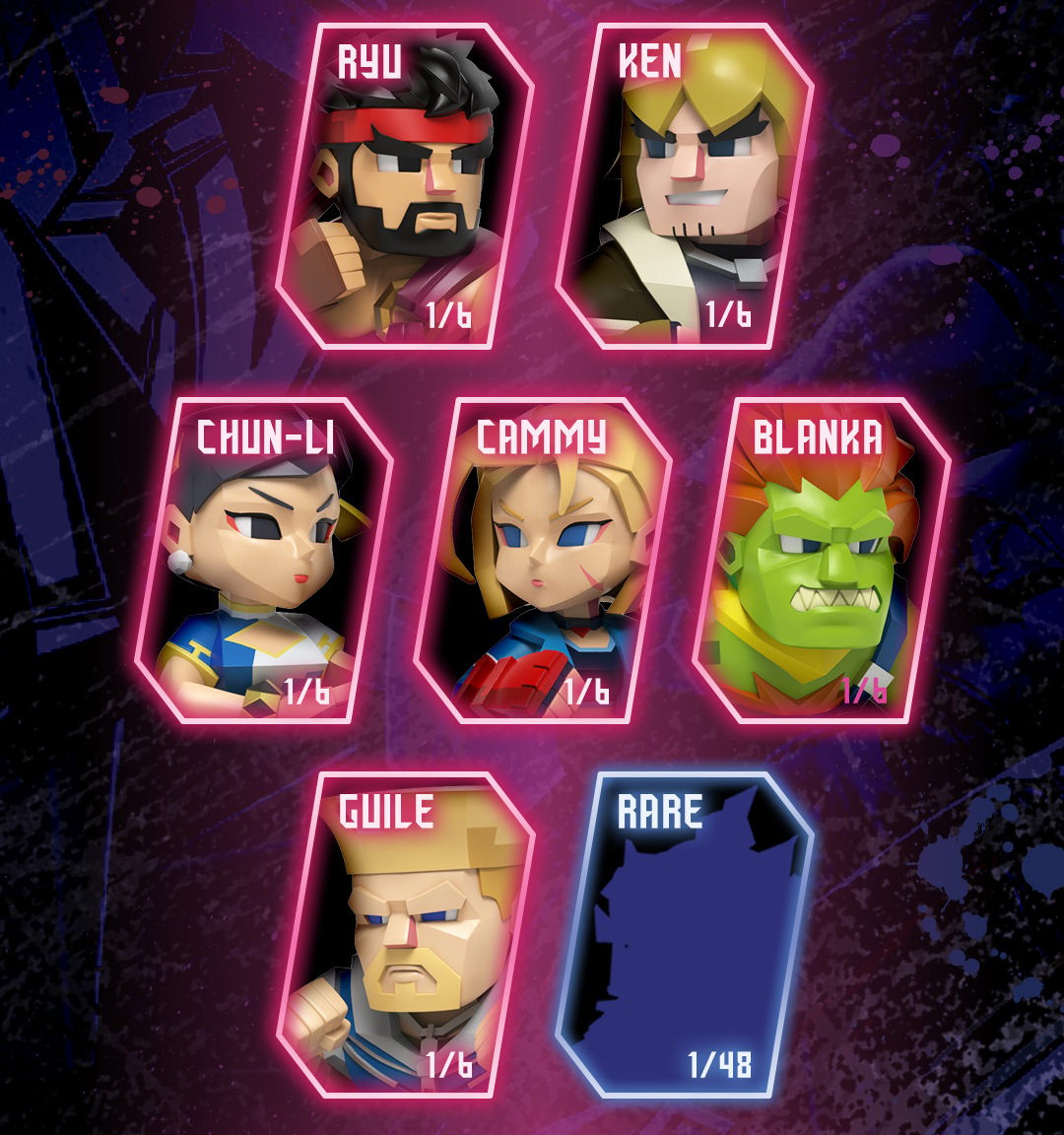 Street Fighter Arcade: Capcom Street Fighter Blind Box Set  (Prototype Shown) View 3