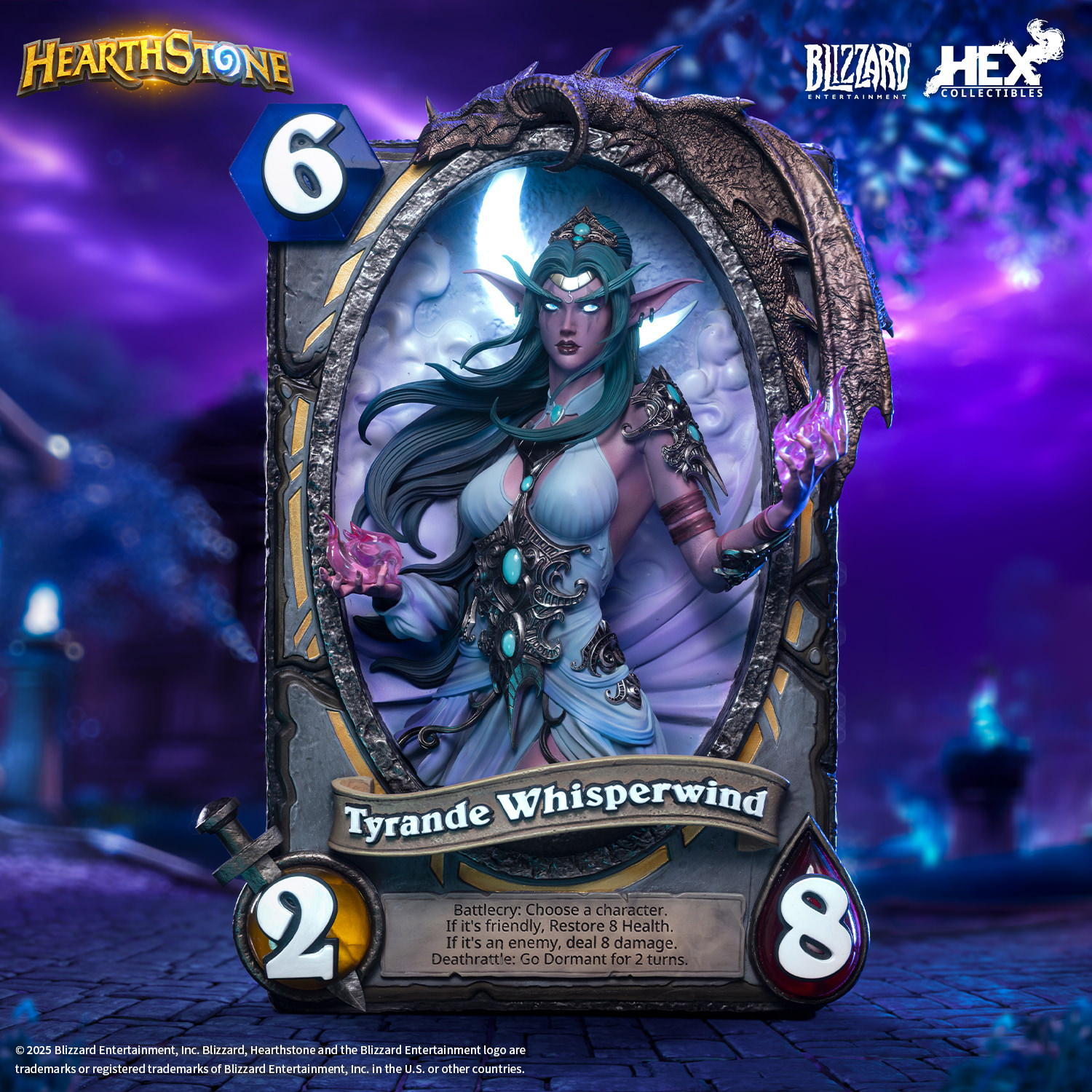 Warcraft Tyrande Whisperwind 3D Art Frame Statues  (Prototype Shown) View 1