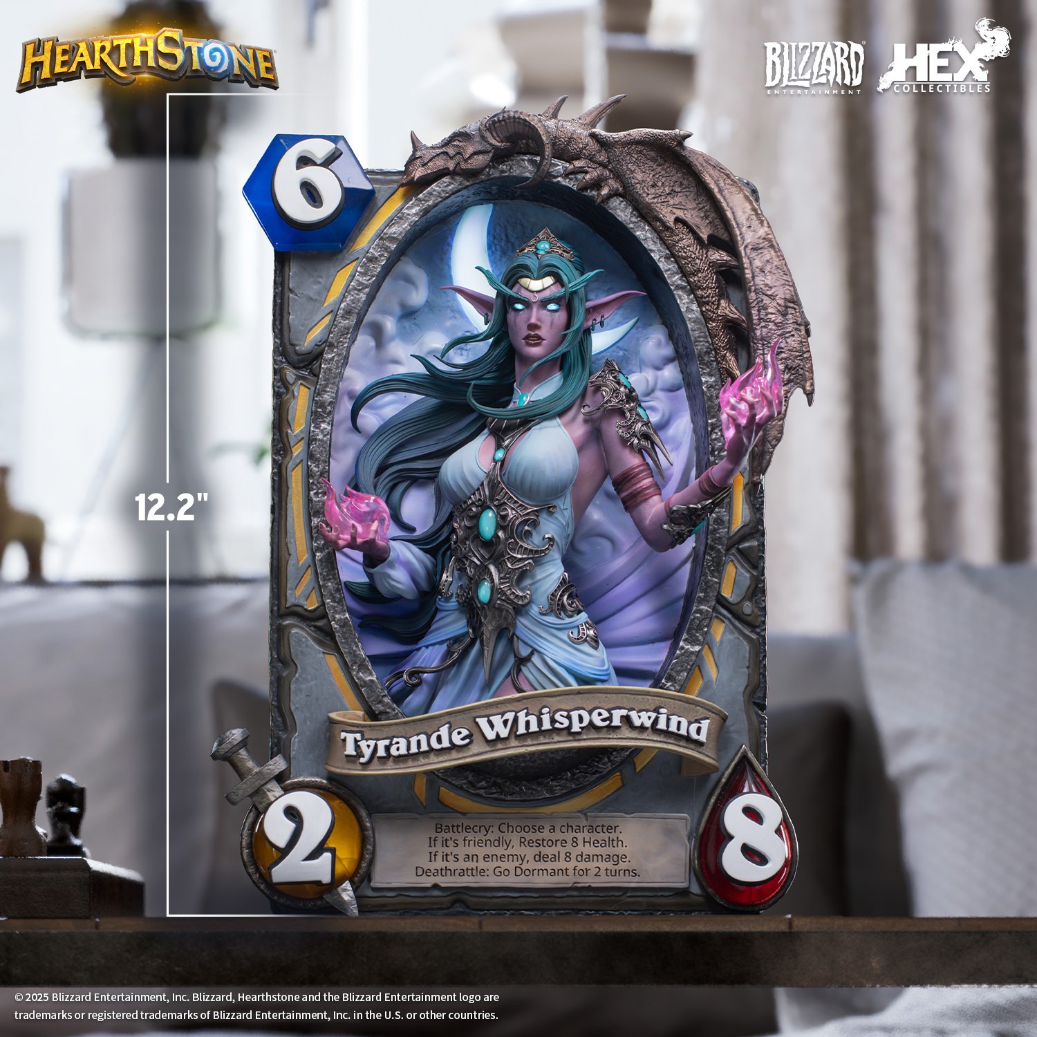 Warcraft Tyrande Whisperwind 3D Art Frame Statues  (Prototype Shown) View 2