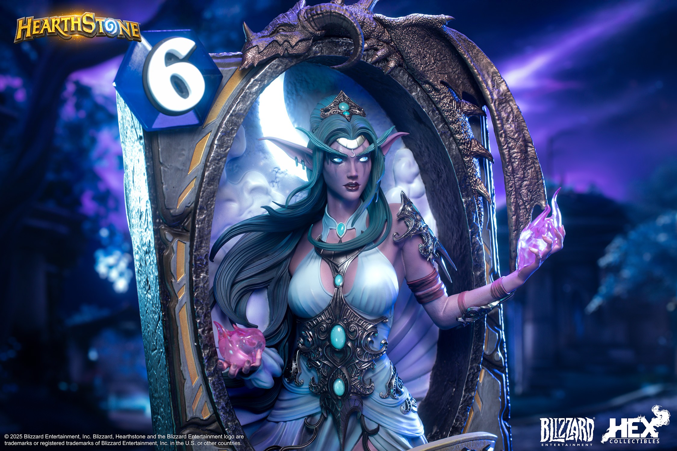 【たかはし様用】WOE OF TYRANTS / Threnody Tyrande Whisperwind 3D Art Frame Statue by HEX Collectibles