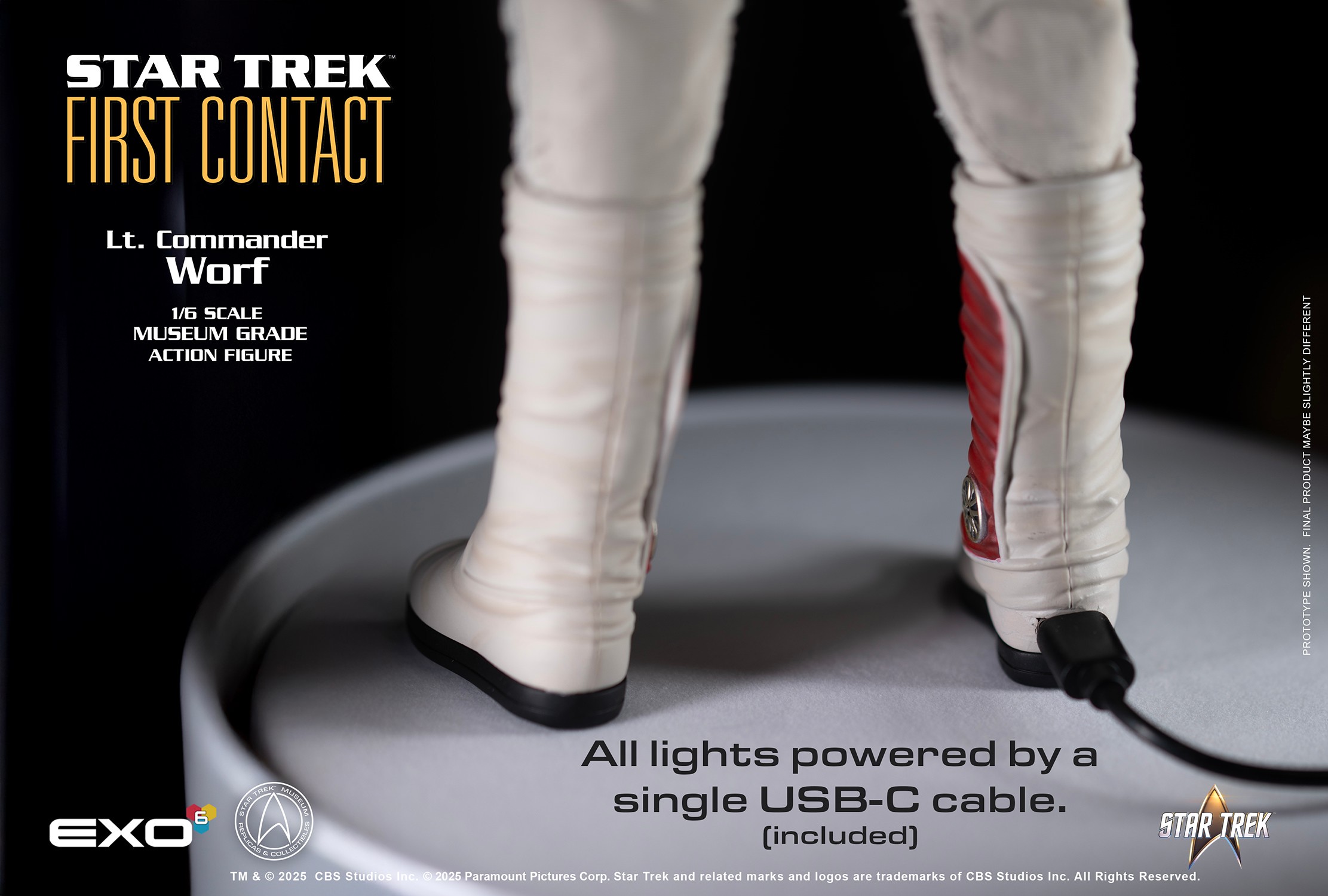 Star Trek Lt. Commander Worf in EVA Suit Sixth Scale Figure  (Prototype Shown) View 10