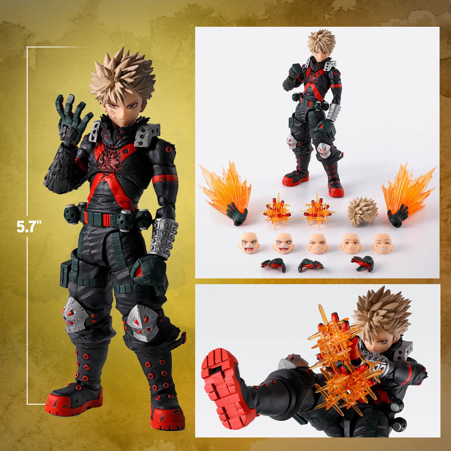 My Hero Academia Katsuki Bakugo - The Beginning Action Figure  (Prototype Shown) View 2