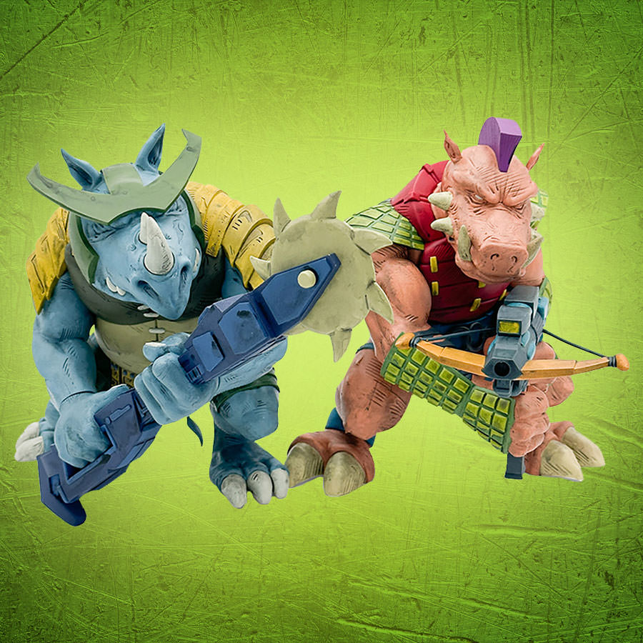 Teenage Mutant Ninja Turtles Bebop & Rocksteady (Color Edition) Vinyl Collectible  (Prototype Shown) View 1