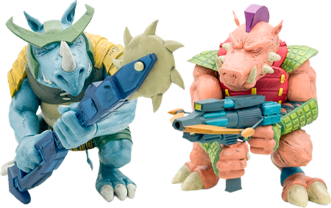 Teenage Mutant Ninja Turtles Bebop & Rocksteady (Color Edition) Vinyl Collectible  (Prototype Shown) View 13