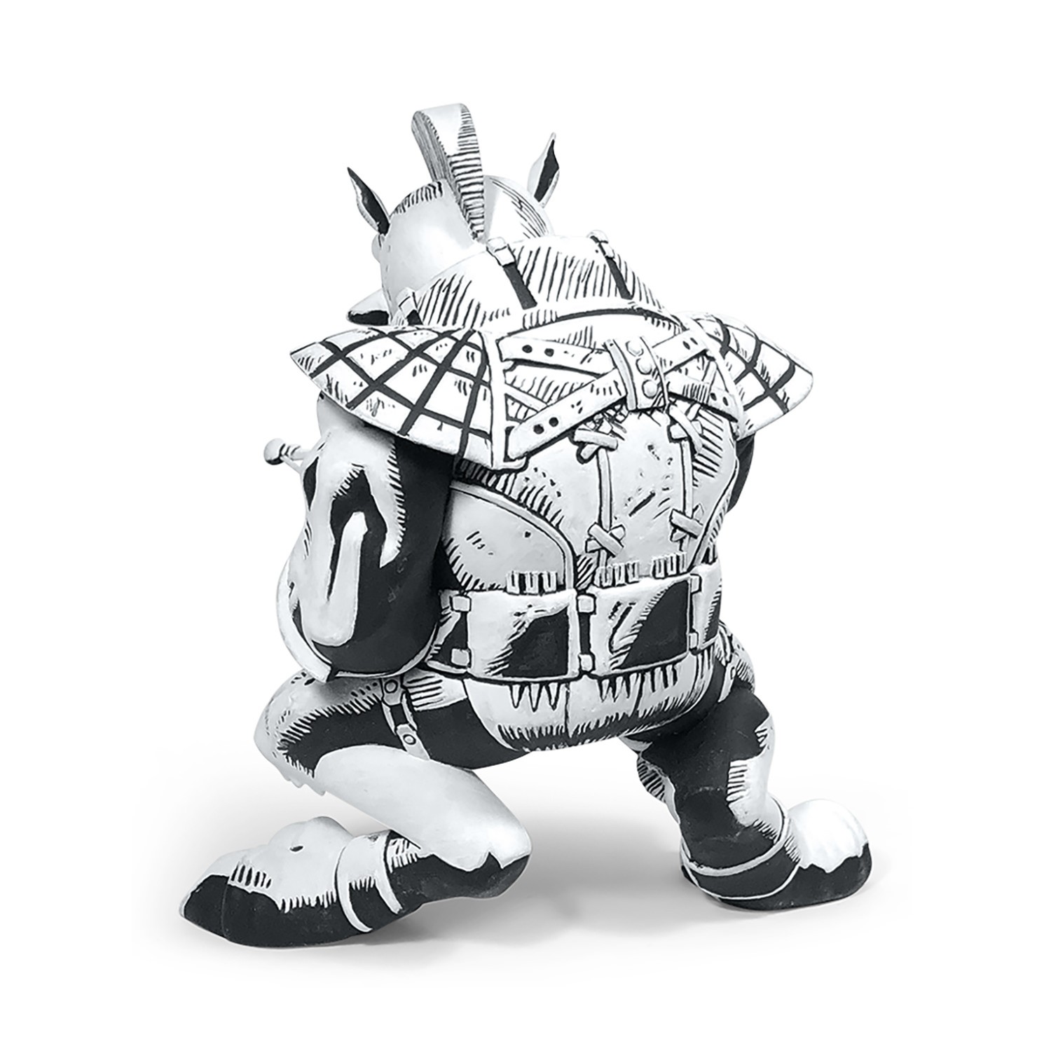 Teenage Mutant Ninja Turtles Bebop & Rocksteady (Black & White Edition) Vinyl Collectible  (Prototype Shown) View 6