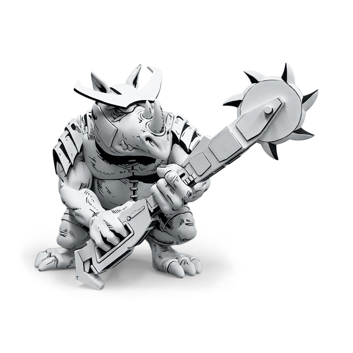 Teenage Mutant Ninja Turtles Bebop & Rocksteady (Black & White Edition) Vinyl Collectible  (Prototype Shown) View 9