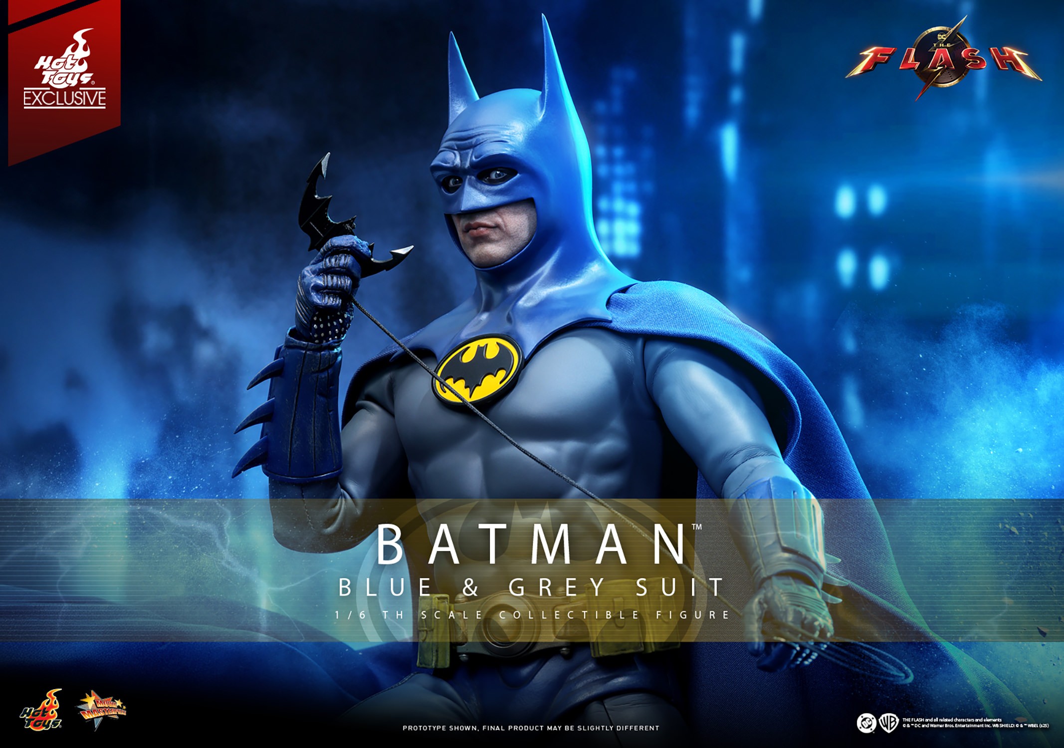 DC Comics Batman™ (Blue & Grey Suit) Sixth Scale Figure  (Prototype Shown) View 1