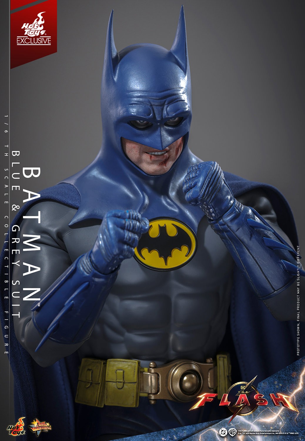 5- バットマン Batman™ (Blue & Grey Suit) Sixth Scale Figure by Hot Toys