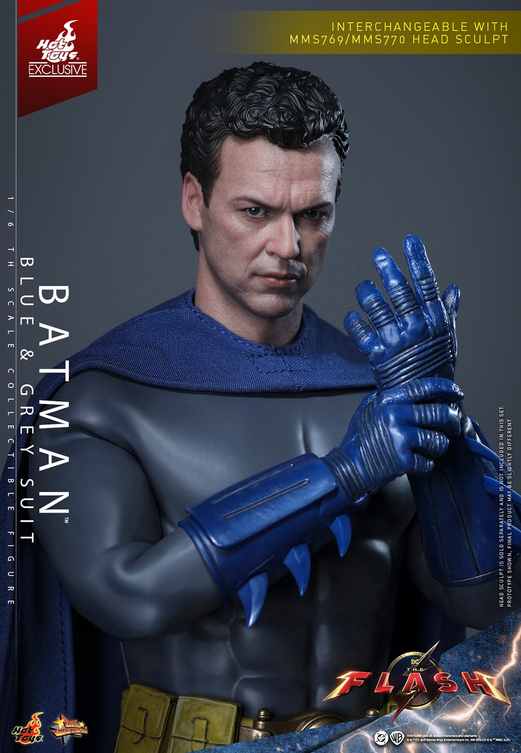 DC Comics Batman™ (Blue & Grey Suit) Sixth Scale Figure  (Prototype Shown) View 13