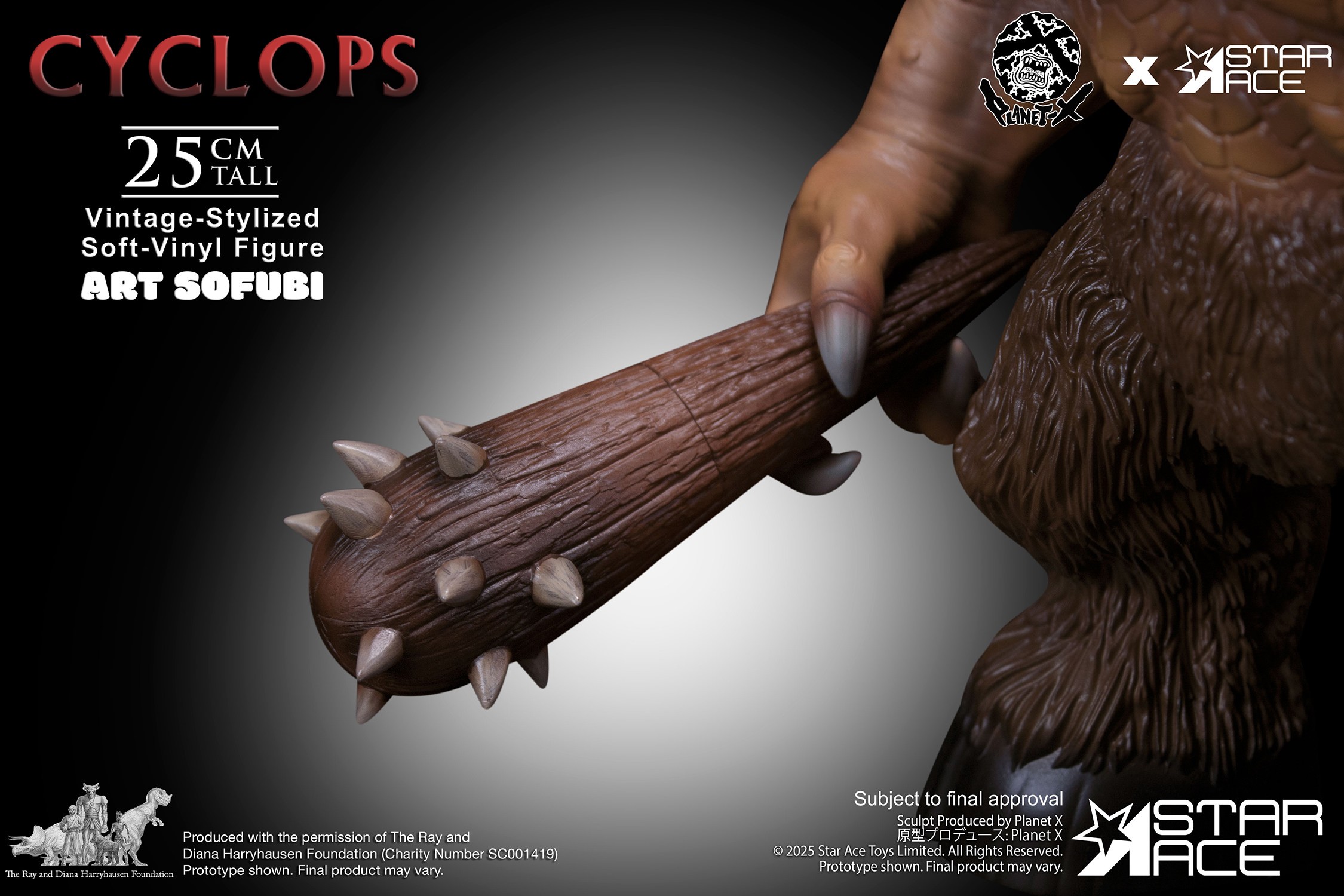Ray Harryhausen Cyclops (Vintage-Stylized) Collectible Figure  (Prototype Shown) View 7
