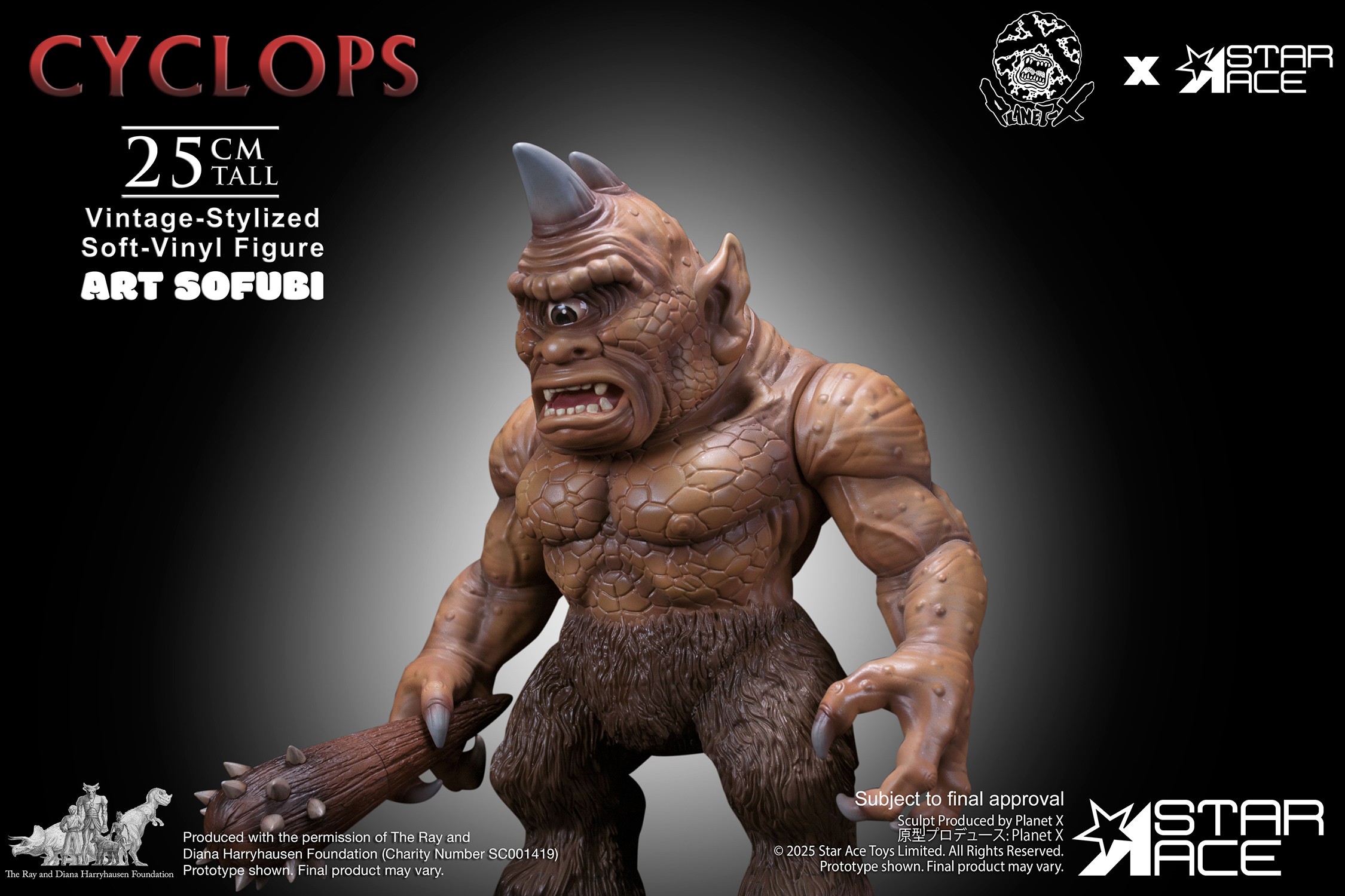 Ray Harryhausen Cyclops (Vintage-Stylized) Collectible Figure  (Prototype Shown) View 11