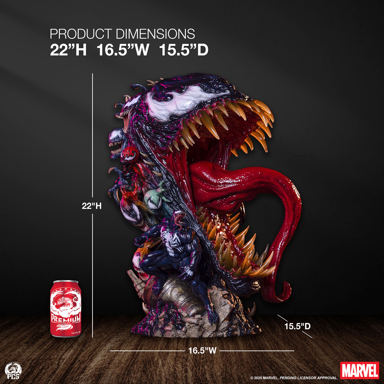 Marvel Venom Fine Art Bust  (Prototype Shown) View 2