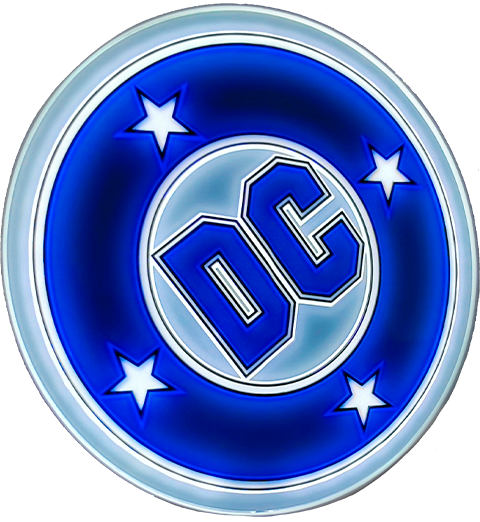DC Comics Vintage DC LED Logo Light (Circular) Wall Light  (Prototype Shown) View 7