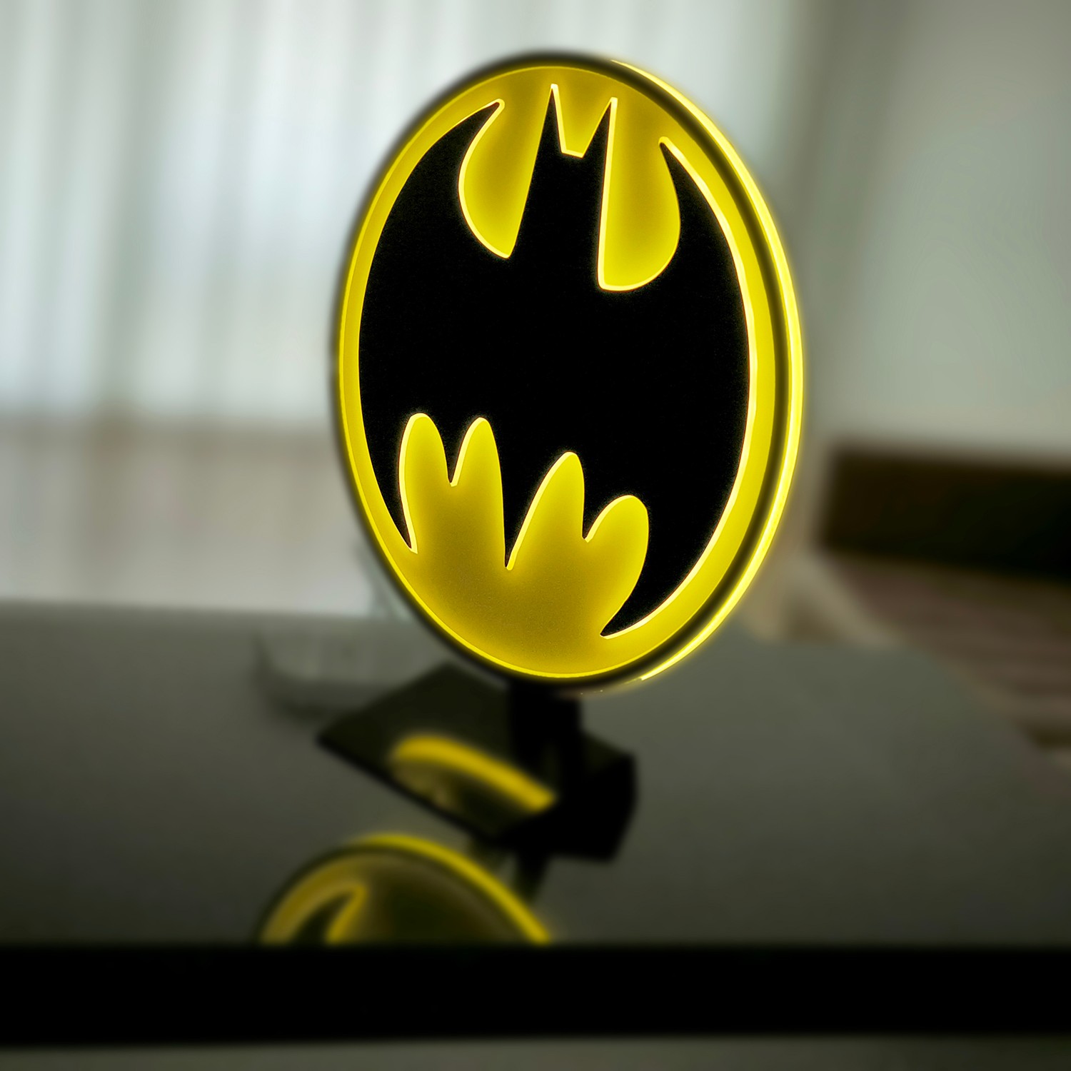 Vintage Batman LED Logo Light (Circular) Wall Light by Brandlite ...