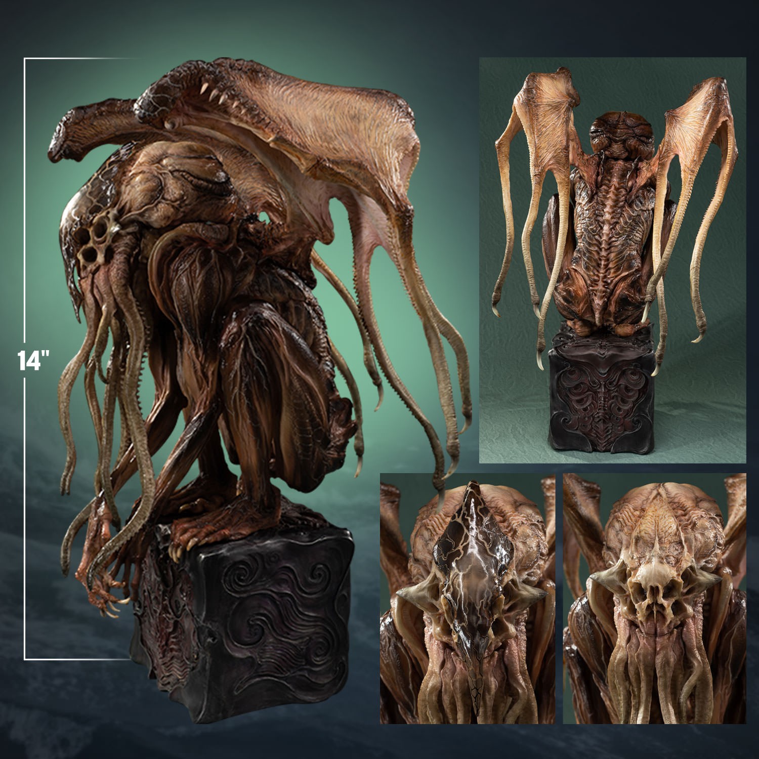 H.P. Lovecraft Cthulhu V2 Statues  (Prototype Shown) View 2