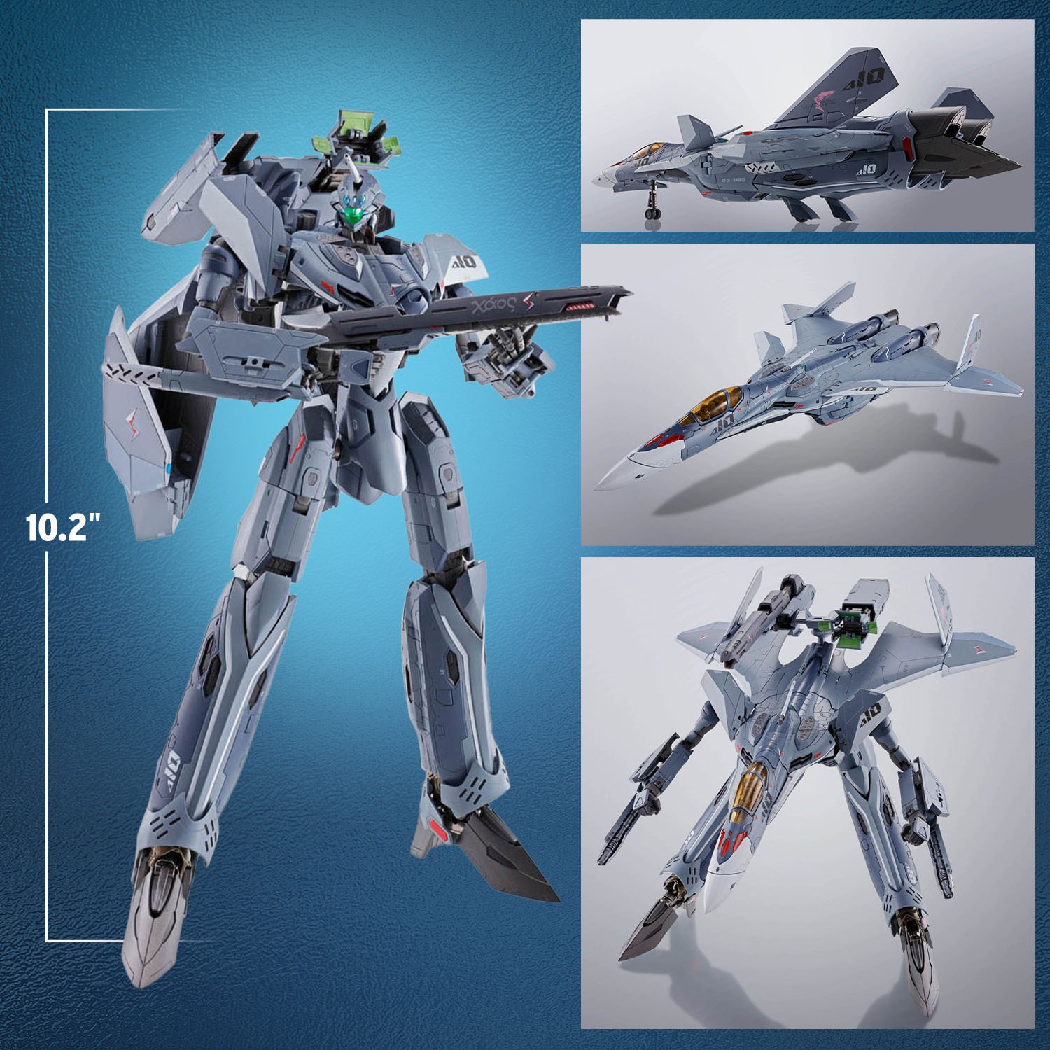 VF-31A Kairos Macross Delta 10th Anniv Action Figure by Tamashii