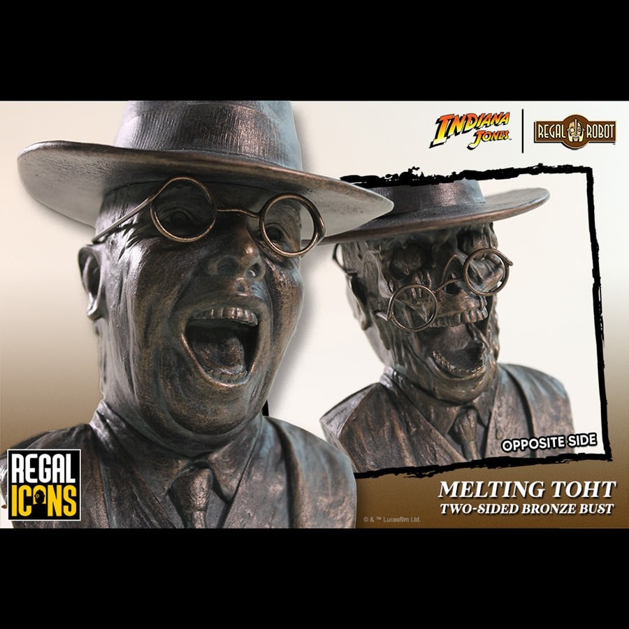 Indiana Jones Melting Toht Two-Sided Bust  (Prototype Shown) View 1
