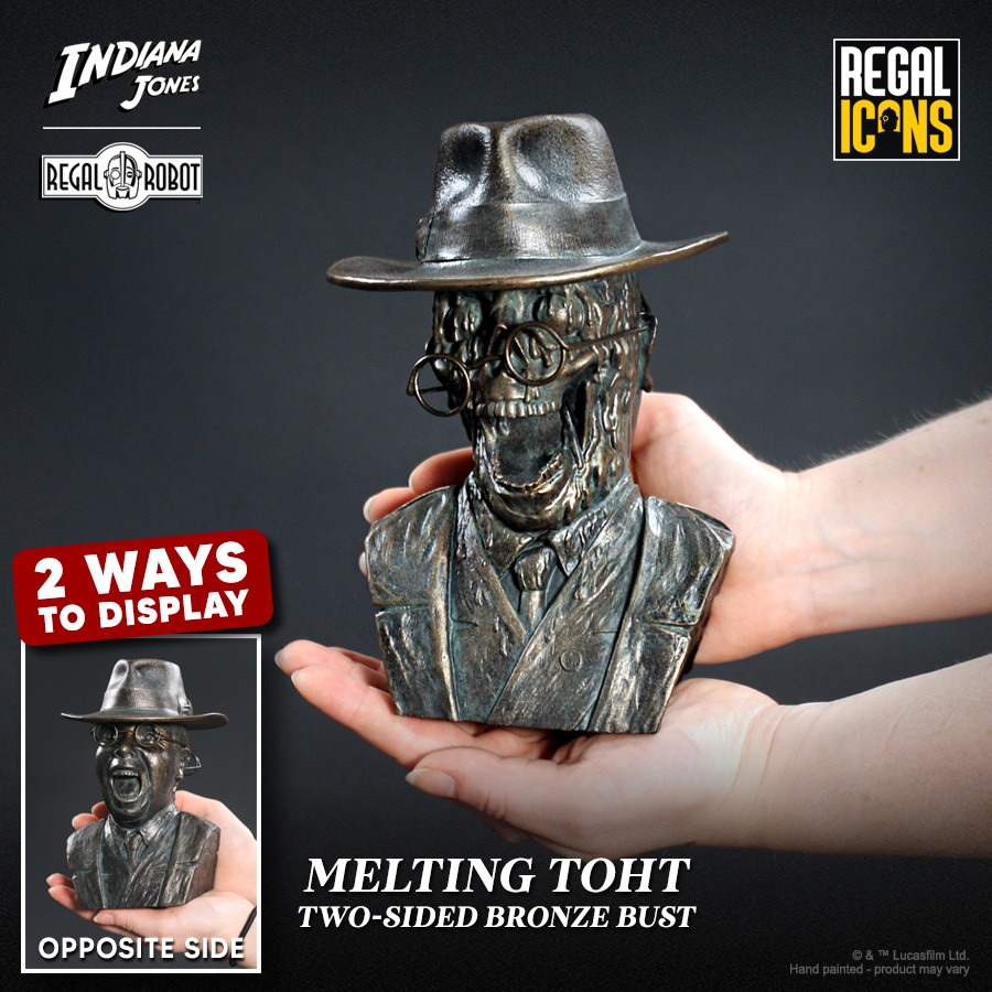 Indiana Jones Melting Toht Two-Sided Bust  (Prototype Shown) View 3