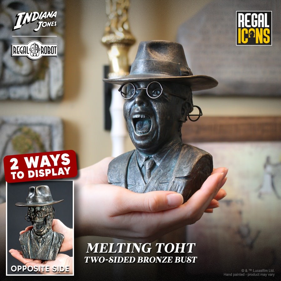 Indiana Jones Melting Toht Two-Sided Bust  (Prototype Shown) View 4