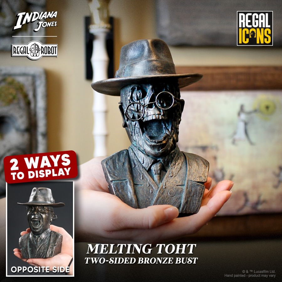 Indiana Jones Melting Toht Two-Sided Bust  (Prototype Shown) View 5