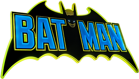 DC Comics Vintage Batman LED Logo Light (Small) Wall Light  (Prototype Shown) View 8