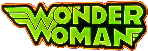 DC Comics Vintage Wonder Woman LED Logo Light (Small) Wall Light  (Prototype Shown) View 7