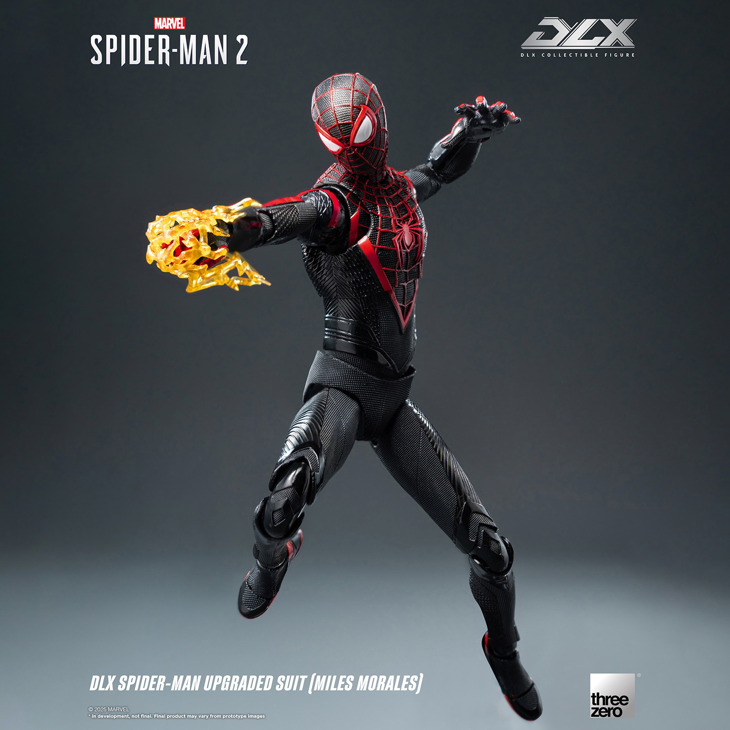 Marvel DLX Spider-Man Upgraded Suit (Miles Morales) Action Figure  (Prototype Shown) View 1