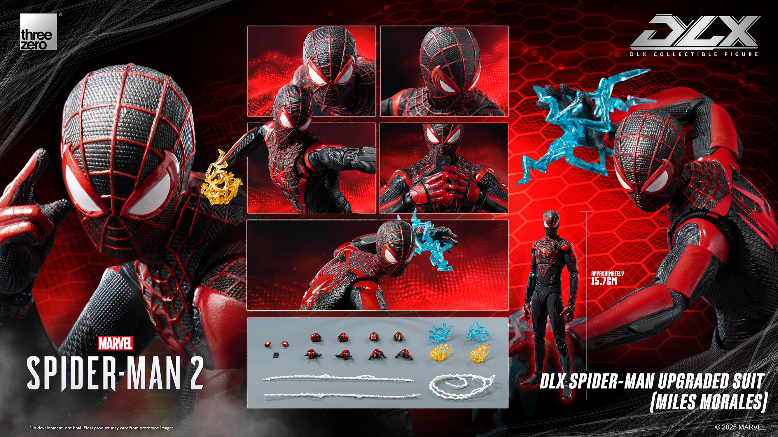 Marvel DLX Spider-Man Upgraded Suit (Miles Morales) Action Figure  (Prototype Shown) View 16