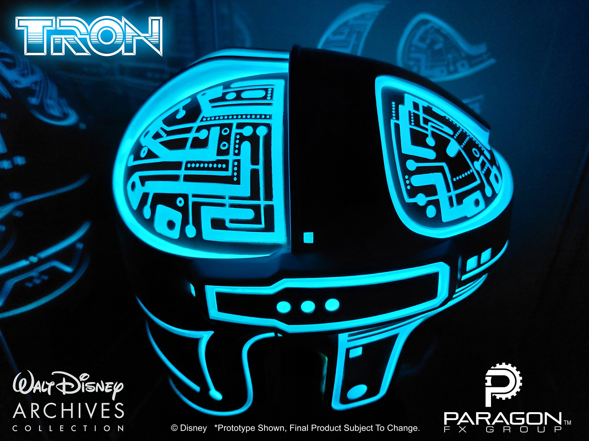 Disney Tron Helmet Prop Replica  (Prototype Shown) View 5