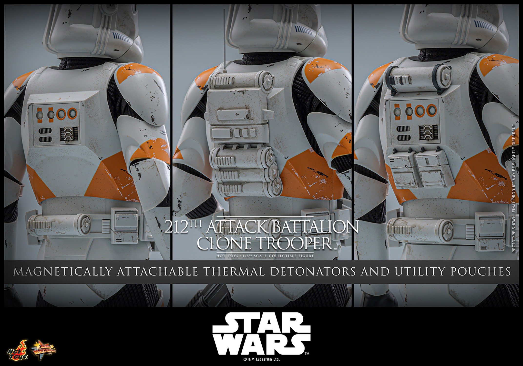 Star Wars 212th Attack Battalion Clone Trooper™ Sixth Scale Figure  Collector Edition (Prototype Shown) View 15