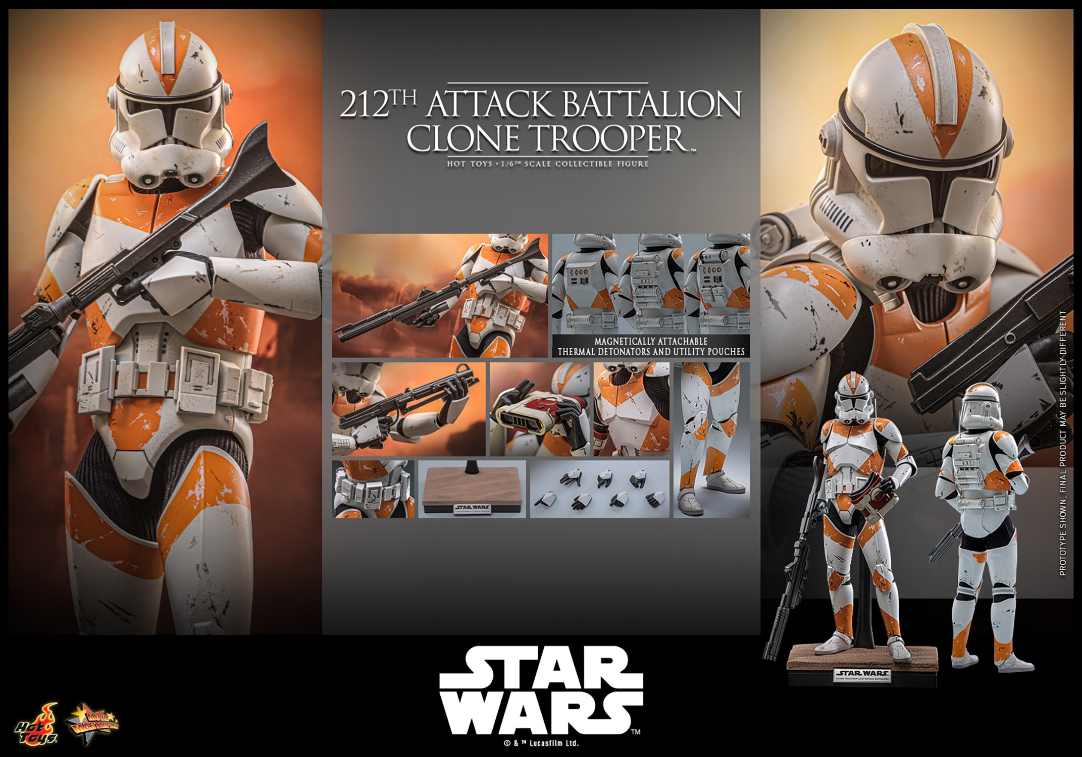 212th Attack Battalion Clone Trooper™ Sixth Scale Figure by Hot