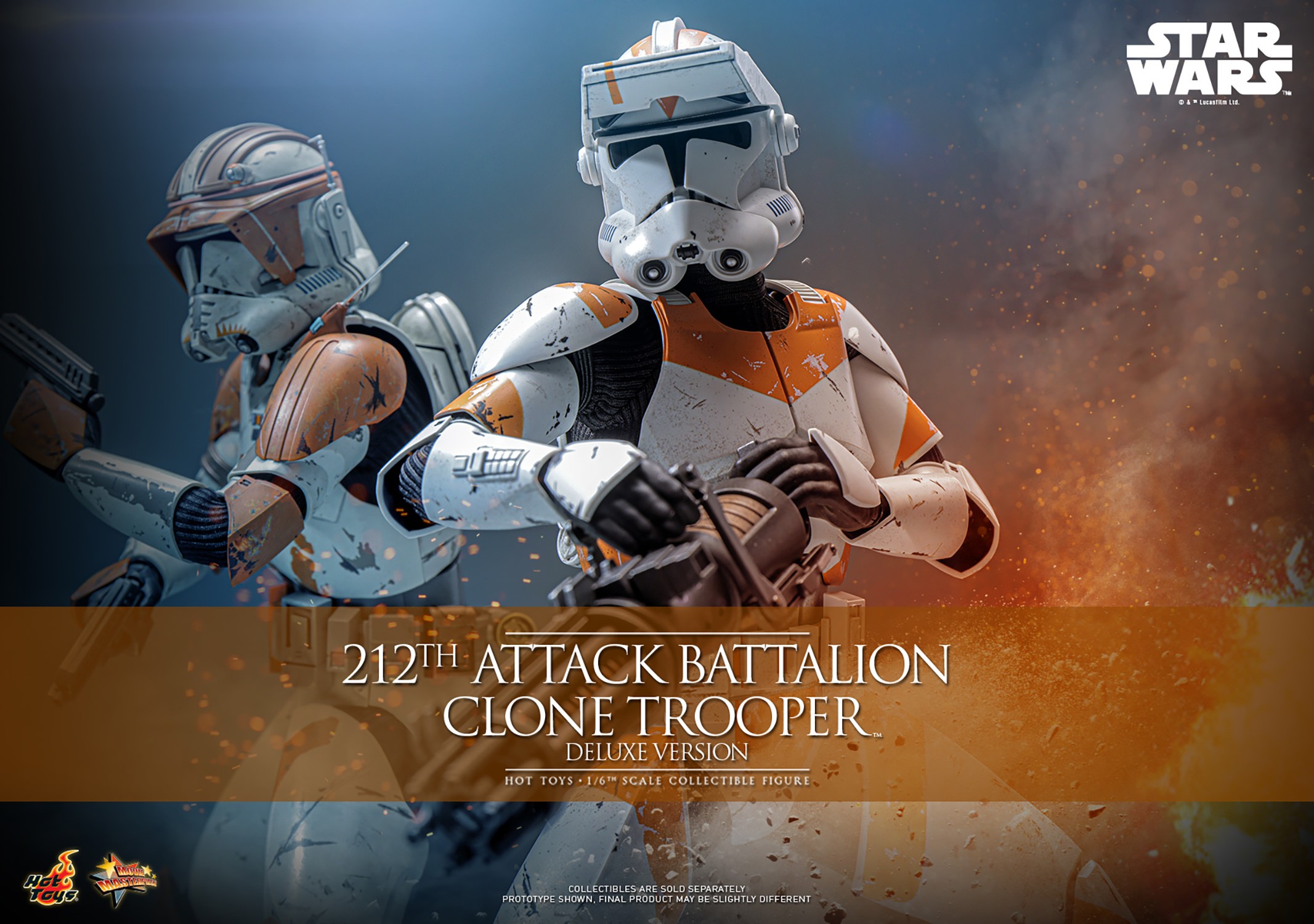 Star Wars 212th Attack Battalion Clone Trooper™ (Deluxe Version) Sixth Scale Figure  (Prototype Shown) View 1