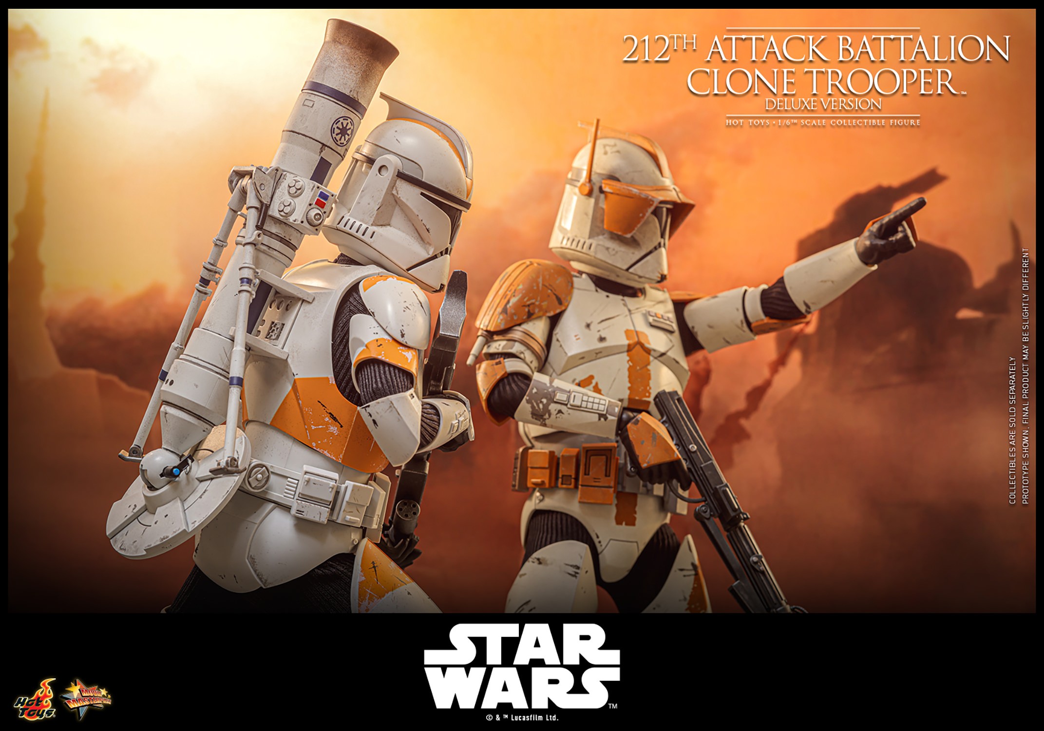 Star Wars 212th Attack Battalion Clone Trooper™ (Deluxe Version) Sixth Scale Figure  (Prototype Shown) View 15