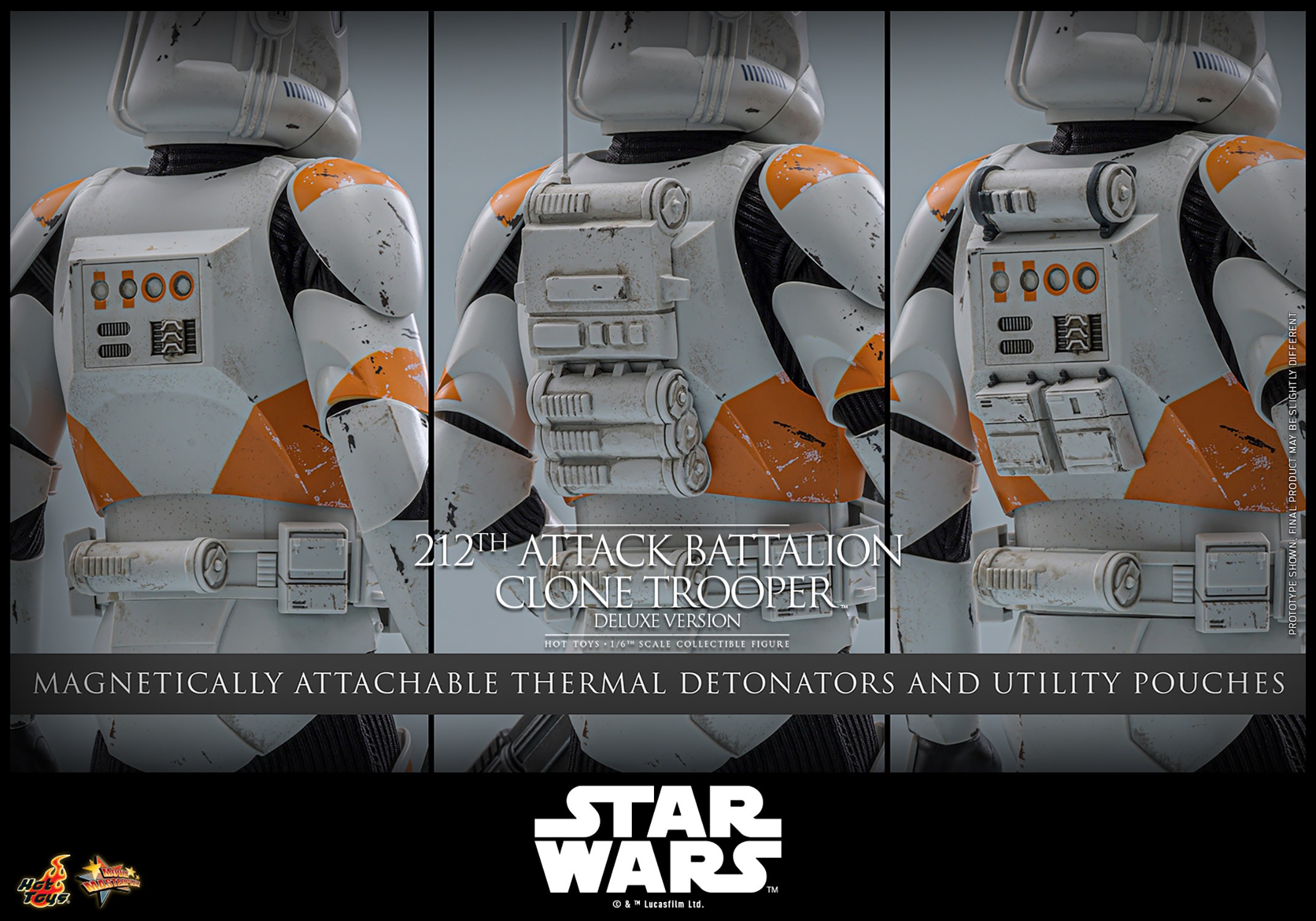 Star Wars 212th Attack Battalion Clone Trooper™ (Deluxe Version) Sixth Scale Figure  (Prototype Shown) View 20
