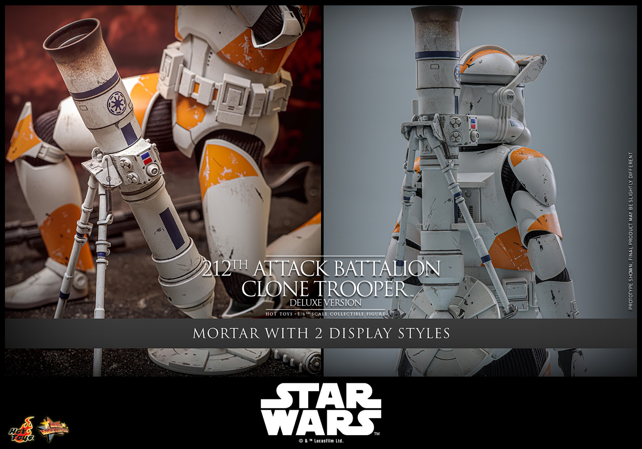 Star Wars 212th Attack Battalion Clone Trooper™ (Deluxe Version) Sixth Scale Figure  (Prototype Shown) View 22