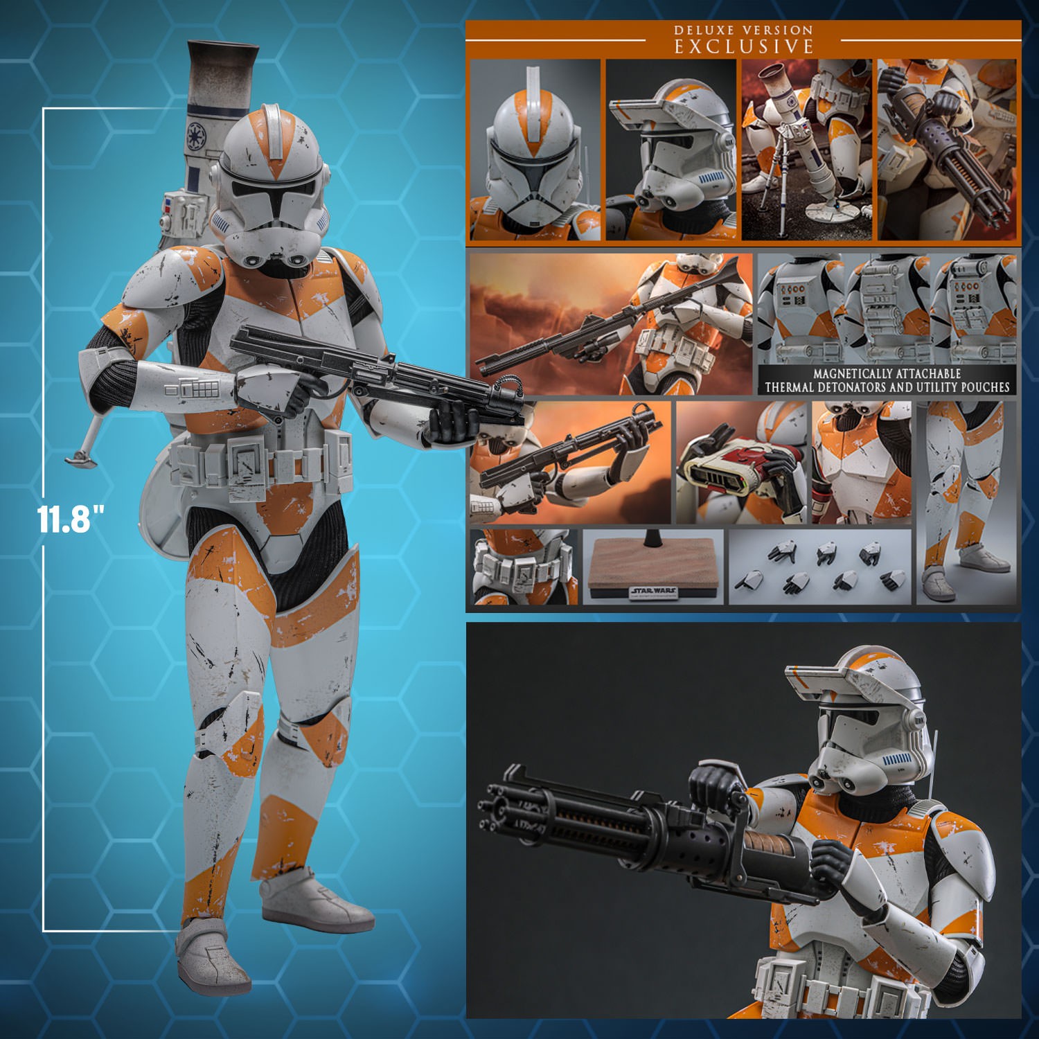 Star Wars 212th Attack Battalion Clone Trooper™ (Deluxe Version) Sixth Scale Figure  (Prototype Shown) View 2