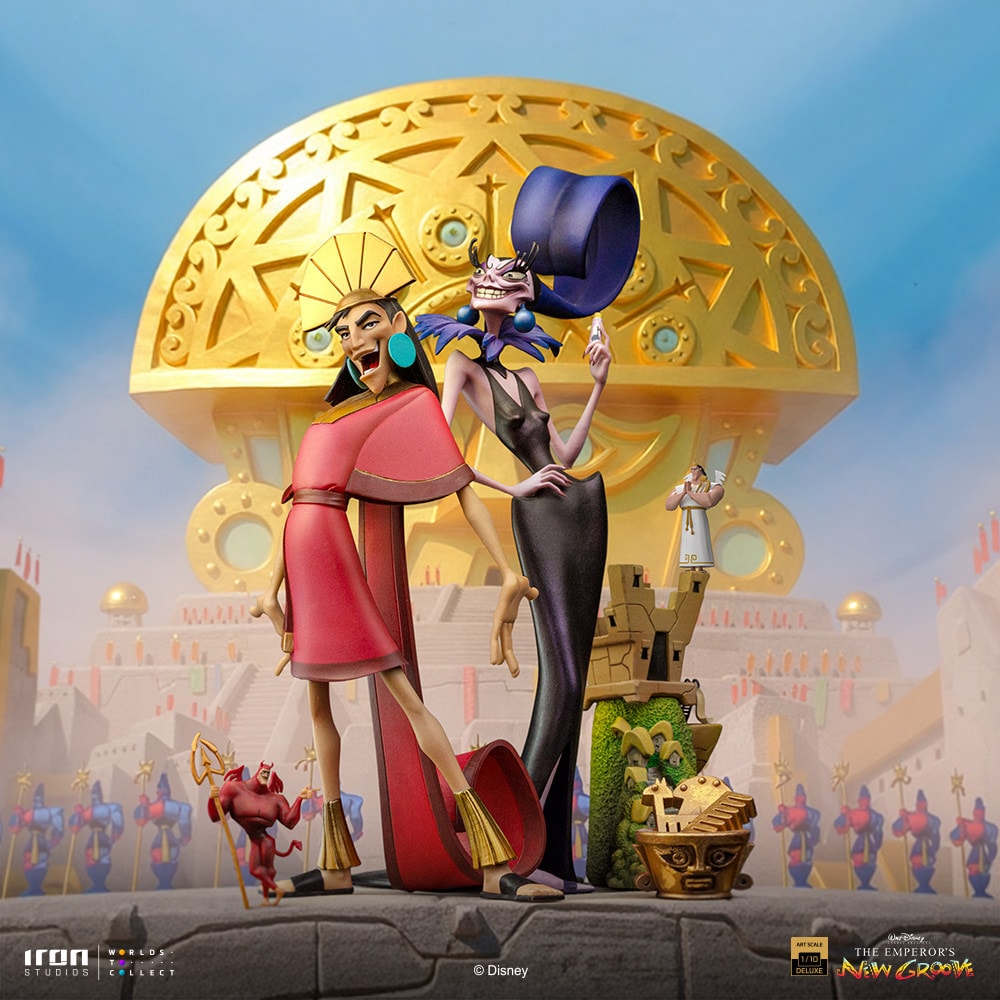 Disney Kuzko and Yzma Deluxe 1:10 Scale Statue  (Prototype Shown) View 1