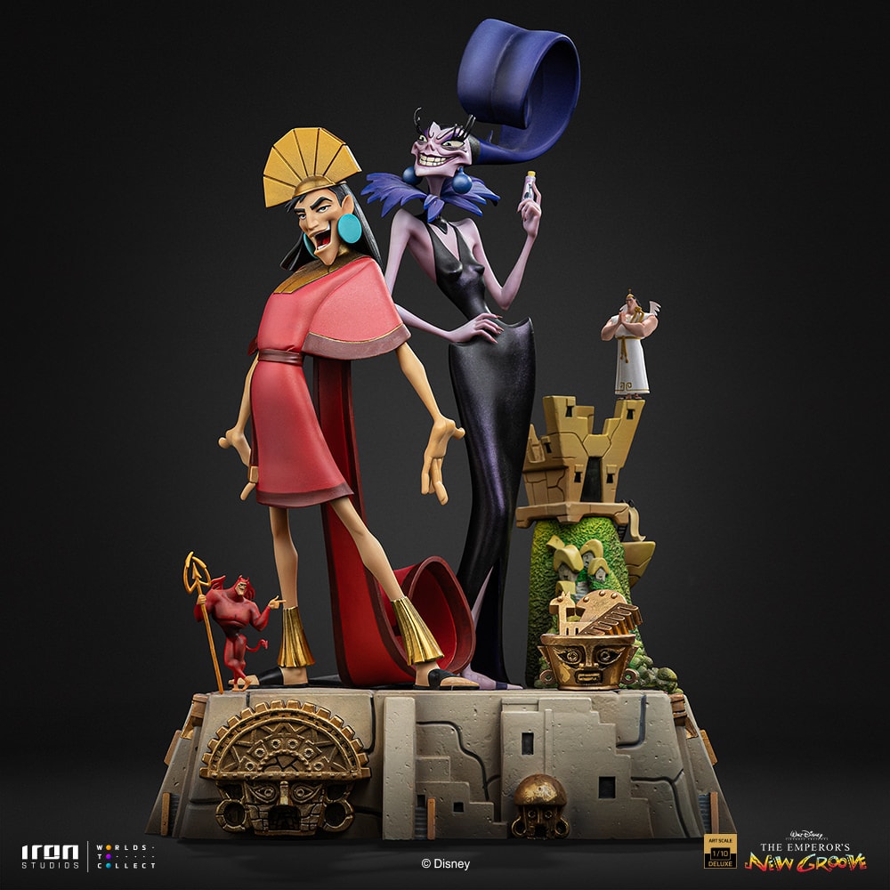 Disney Kuzko and Yzma Deluxe 1:10 Scale Statue  (Prototype Shown) View 7
