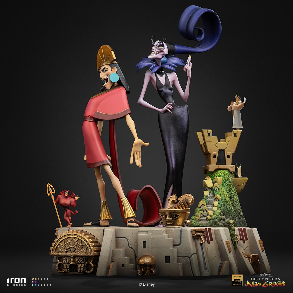 Disney Kuzko and Yzma Deluxe 1:10 Scale Statue  (Prototype Shown) View 9