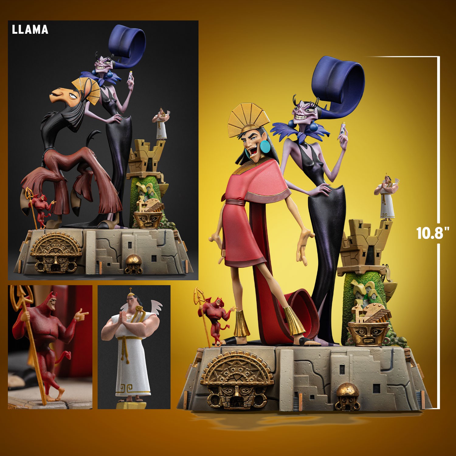 Disney Kuzko and Yzma Deluxe 1:10 Scale Statue  (Prototype Shown) View 2