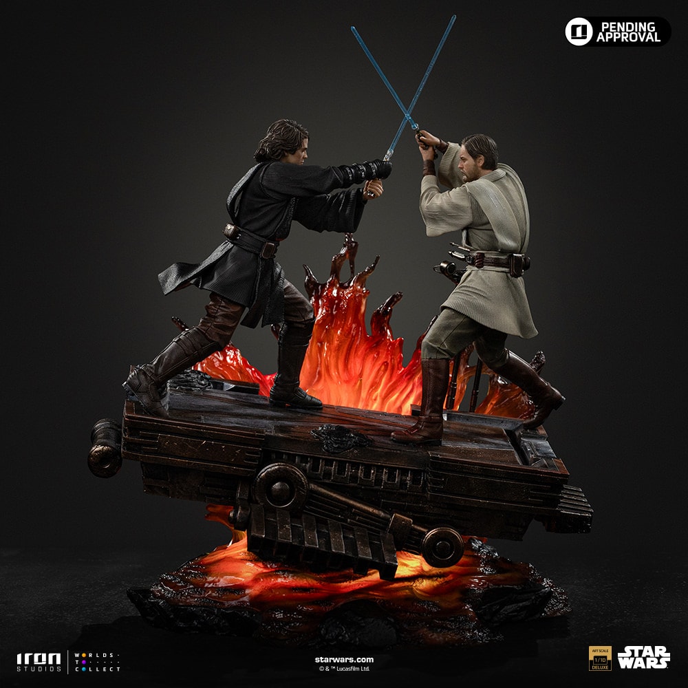Star Wars Anakin vs Obi-Wan Deluxe 1:10 Scale Statue  (Prototype Shown) View 12